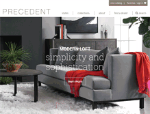 Tablet Screenshot of precedent-furniture.com